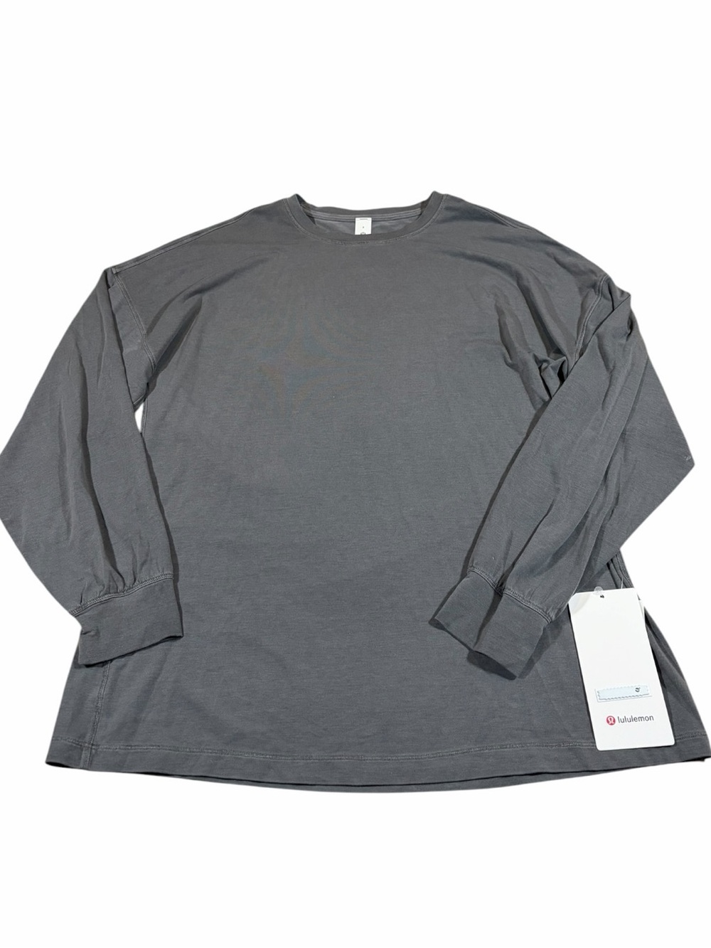 NWT Lululemon Easy Set Relaxed Long Sleeve *Wash (Dilute Wash Graphite Grey) 8